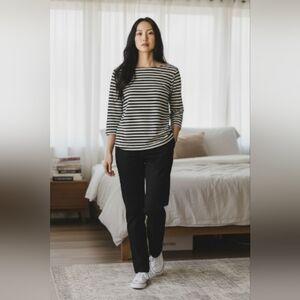 Banana Republic Classic Striped Long Sleeve Top